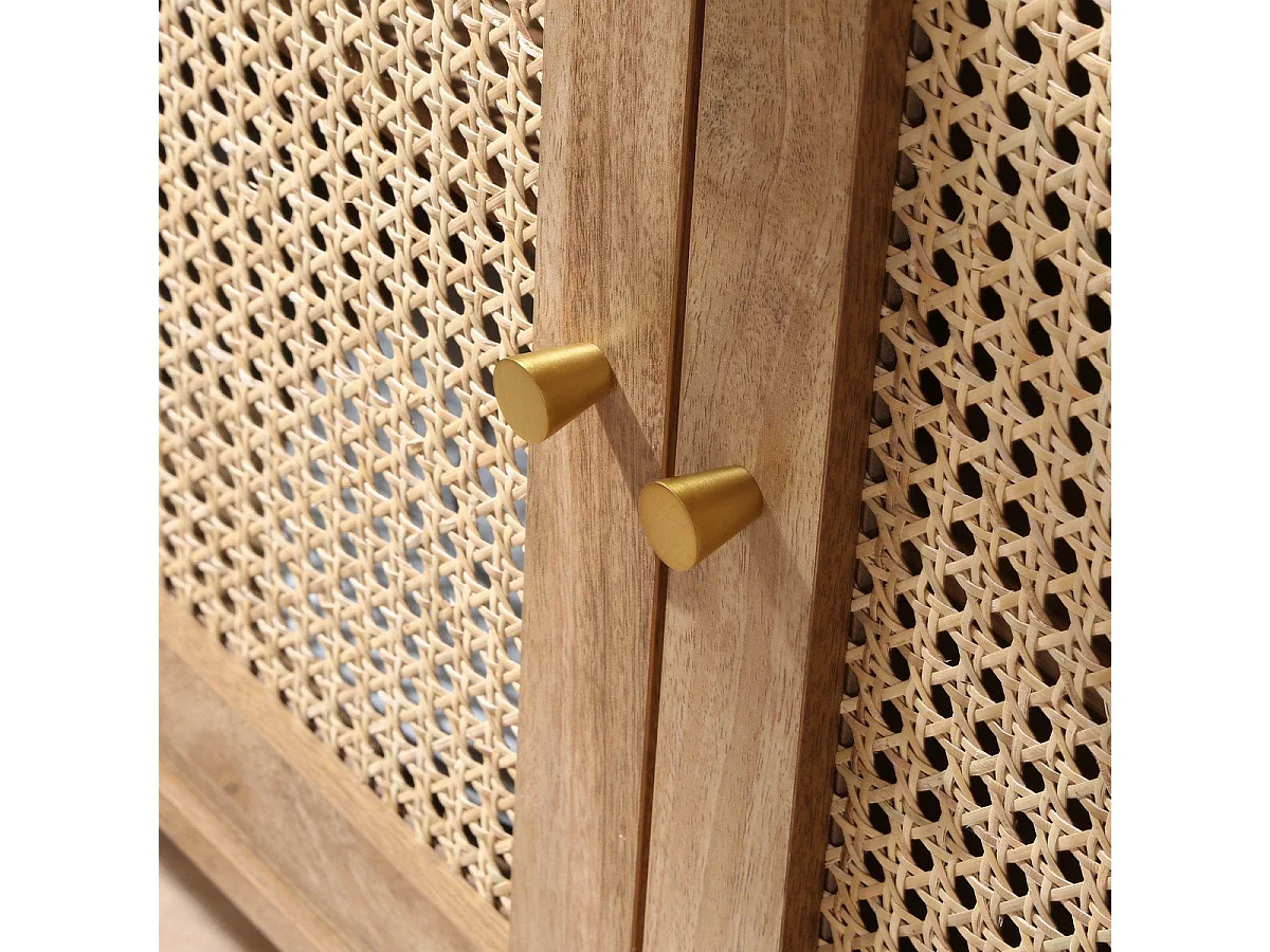 Aparador 2 puertas ratán L110 cm - PALMO