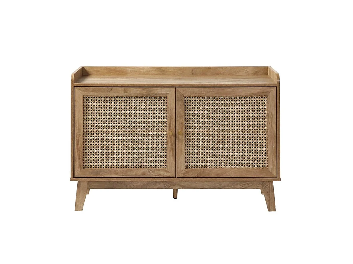 Buffet 2 Portes en Cannage Rotin L110 cm - PALMO