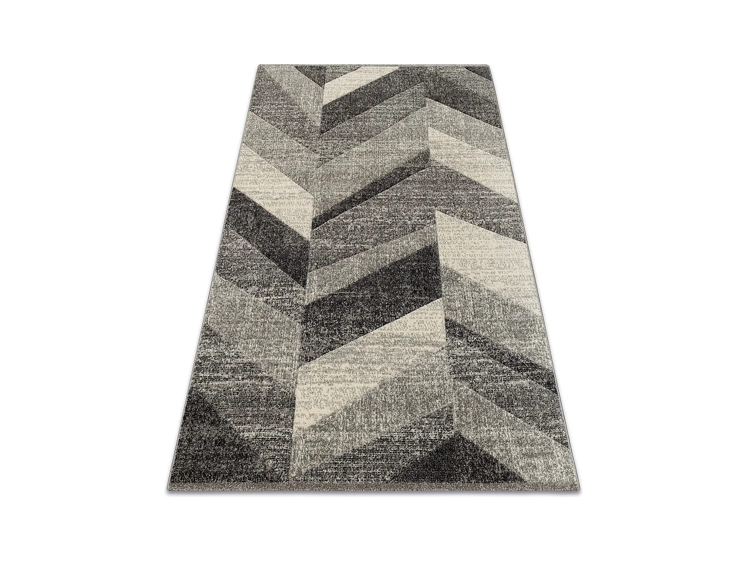 Alfombra FEEL 5673/16811 Diseño Espiga gris/antracita/crema 120x170 cm