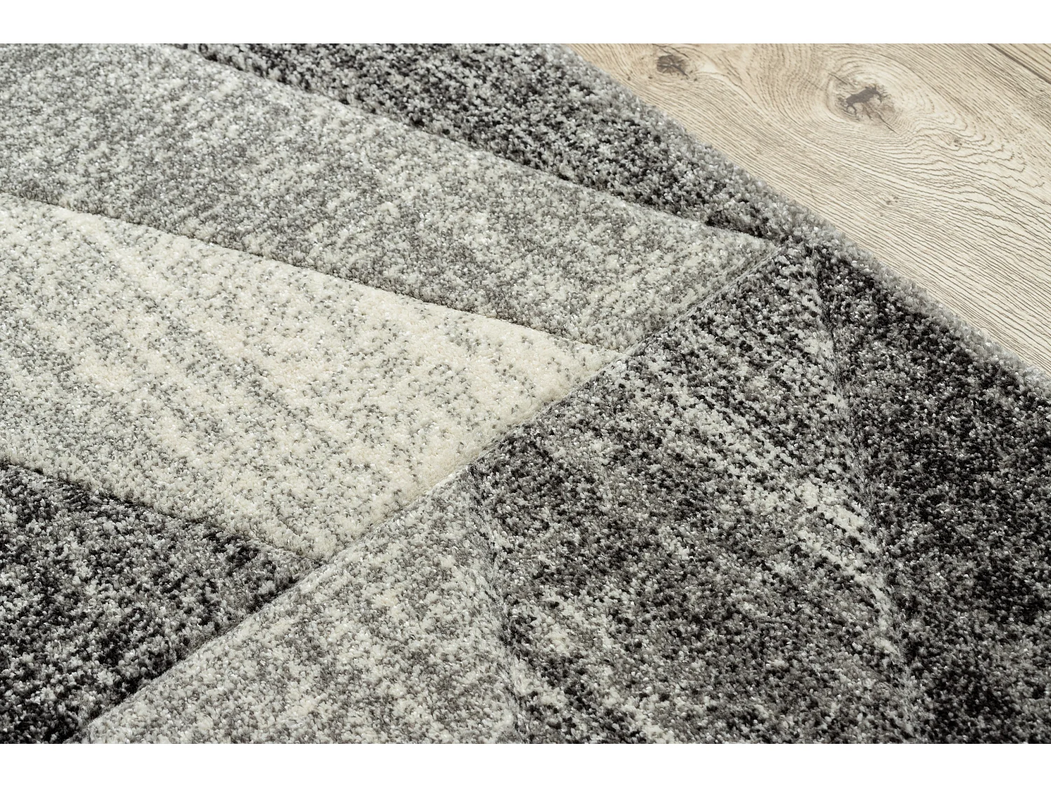 Tapis FEEL 5673/16811 CHEVRON gris / anthracite / crème 120x170 cm