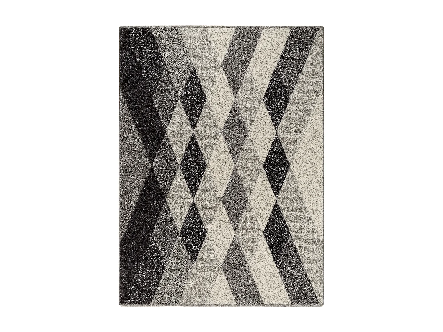 Teppich FEEL 5674/16811 DIAMANTEN grau / anthrazit / creme 180x270 cm