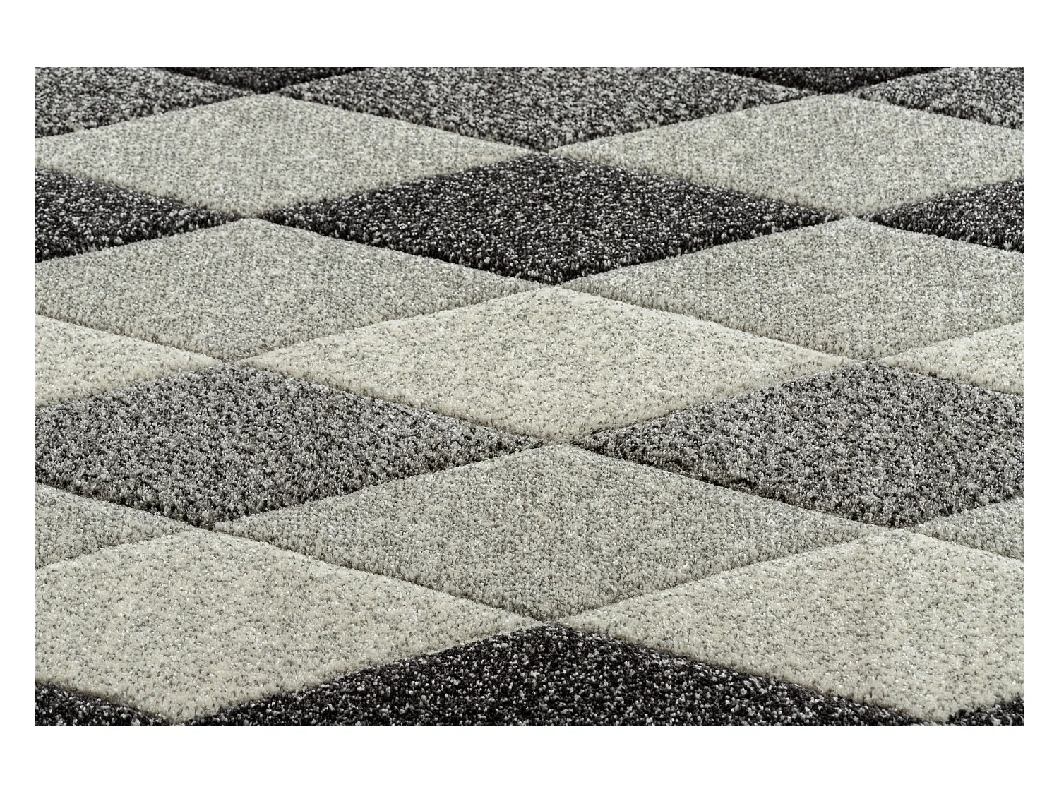 Tapis FEEL 5674/16811 LOSANGES gris / anthracite / crème 280x370 cm