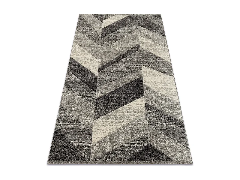 Tapijt FEEL 5673/16811 Zilverspar grijskleuring / anthracytkleuring /  80x150 cm