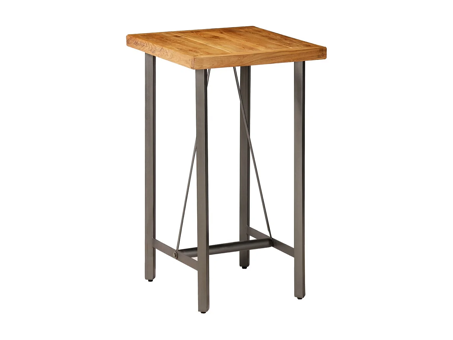 Bartisch Recyceltes Massivholz Teak 60x60x107 cm