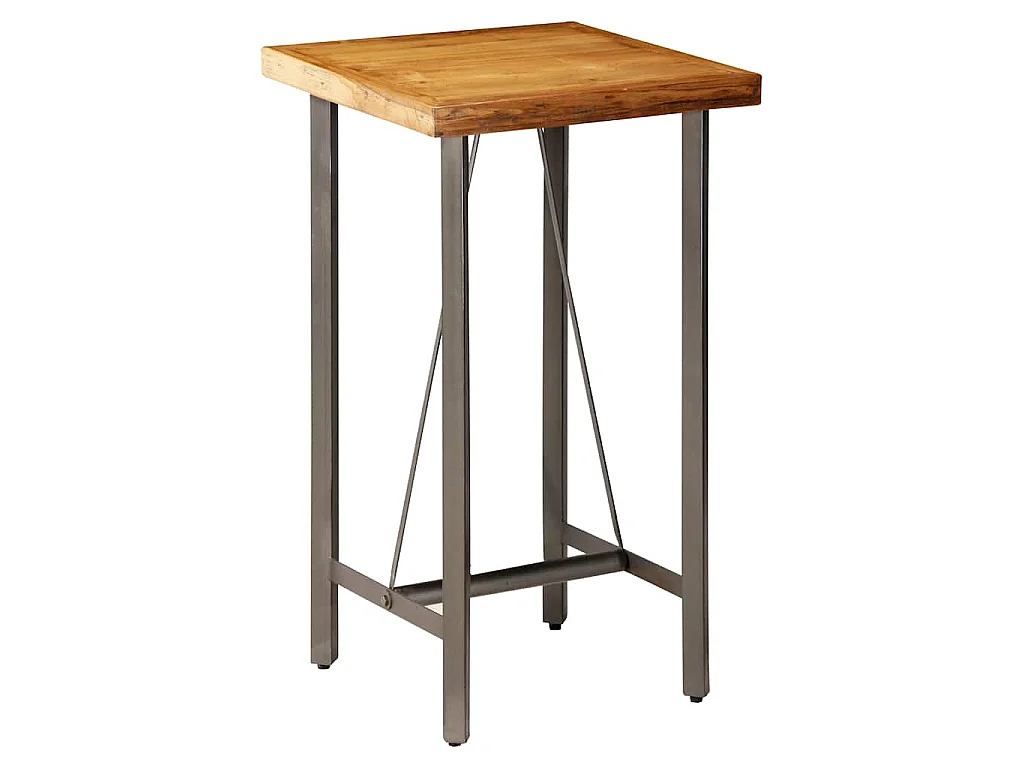 Bartisch Recyceltes Massivholz Teak 60x60x107 cm