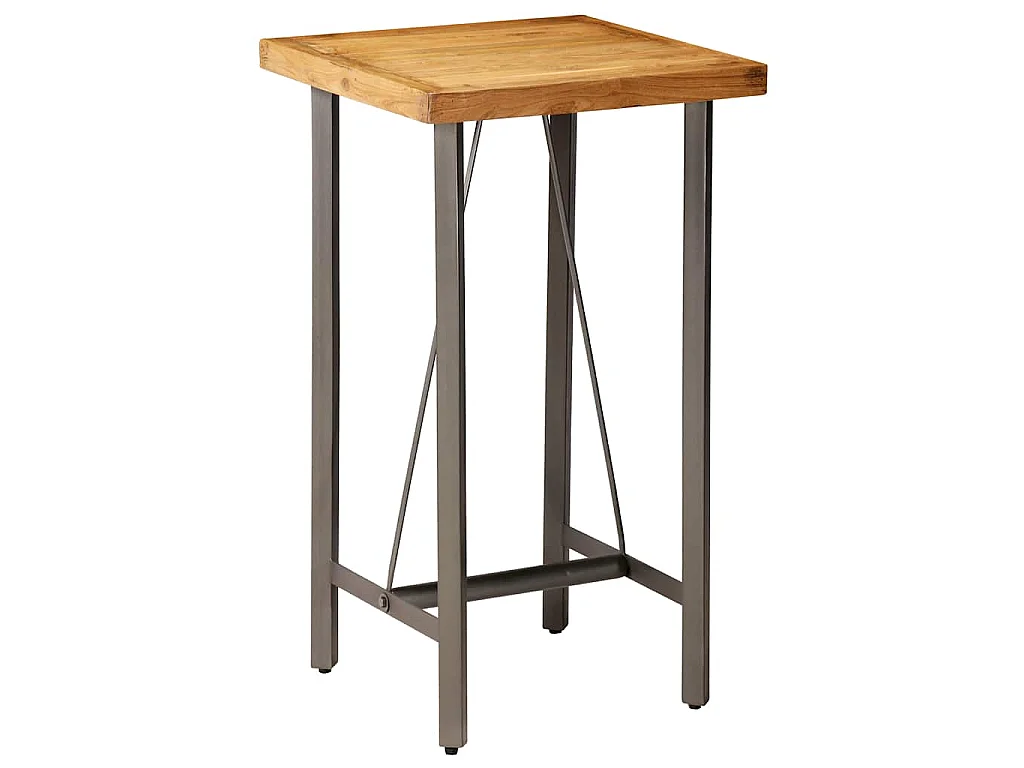 Bartisch Recyceltes Massivholz Teak 60x60x107 cm