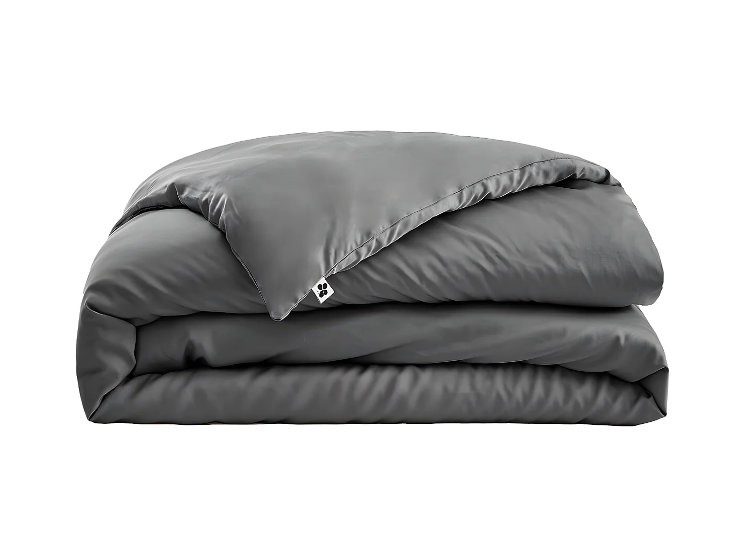 DALIA - Housse de Couette 240x220cm 100 % Viscose de Bambou Granit