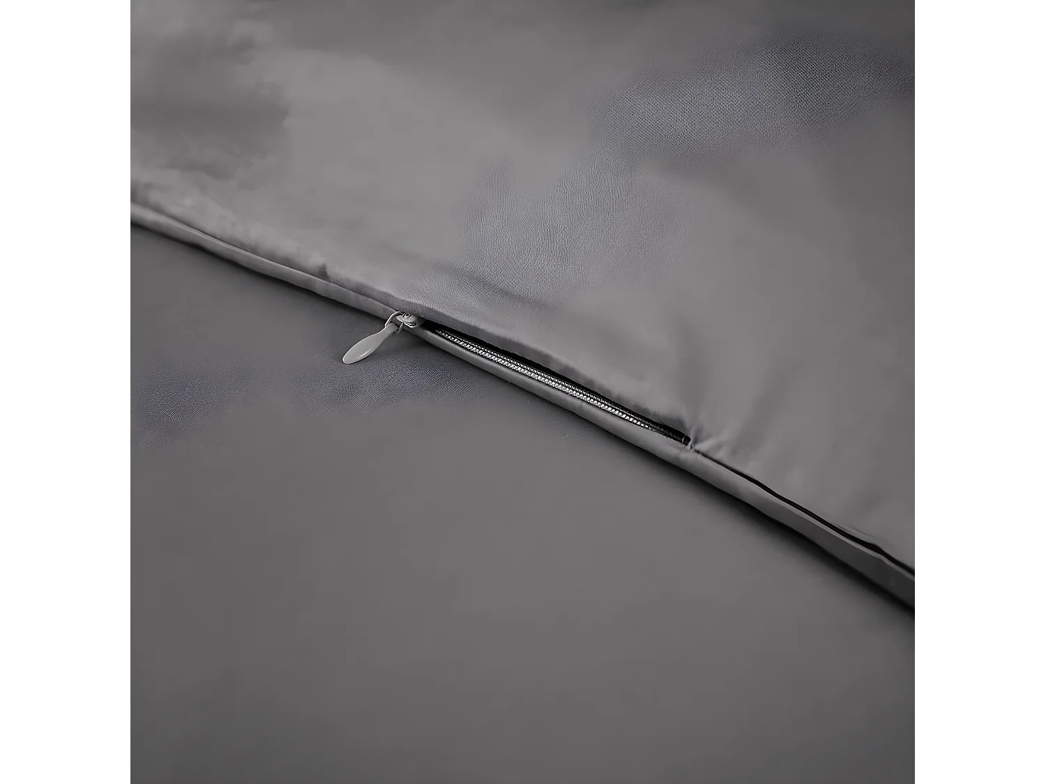 DALIA - Housse de Couette 240x220cm 100 % Viscose de Bambou Granit