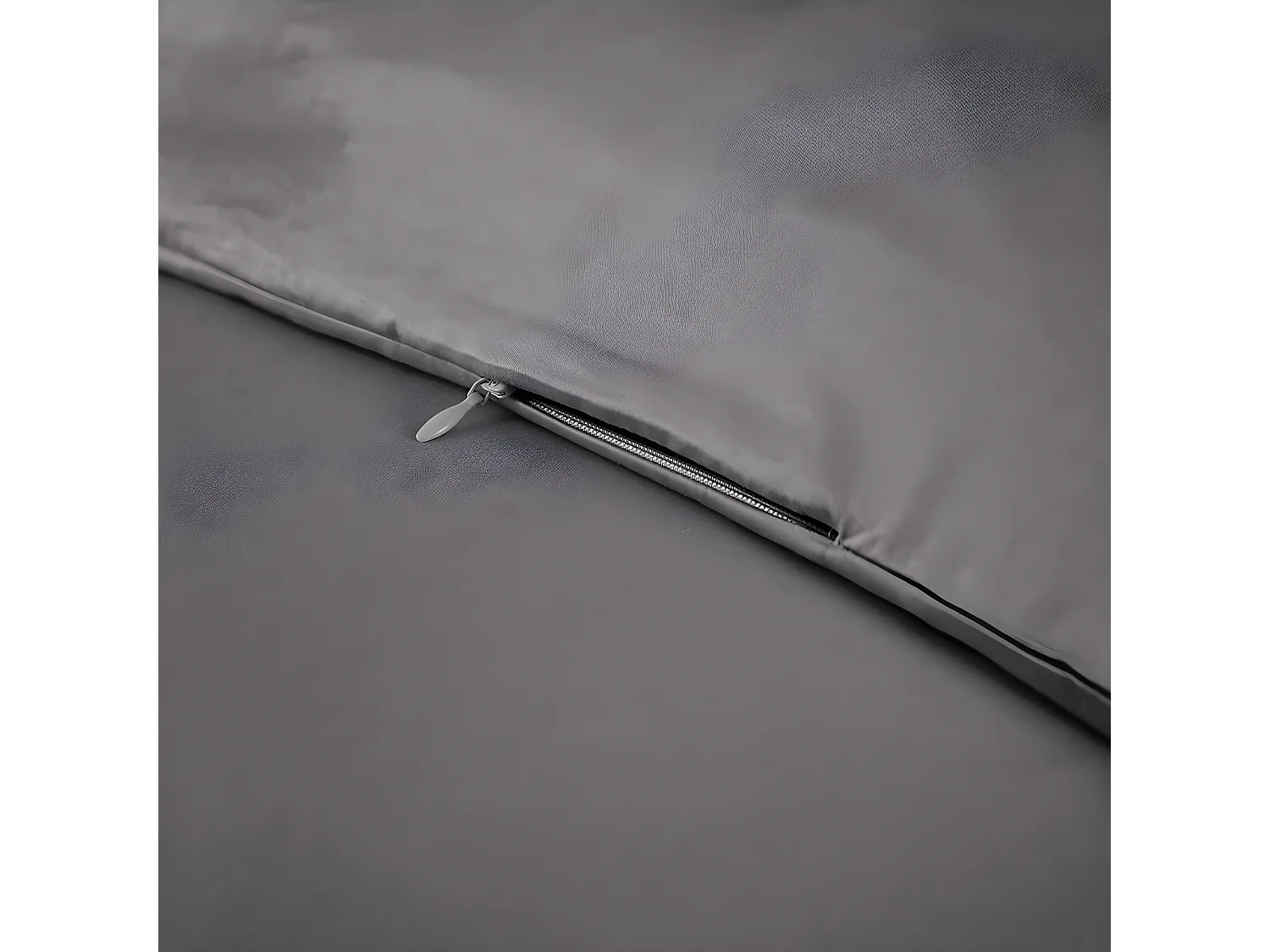 DALIA - Housse de Couette 260x240cm 100 % Viscose de Bambou Granit