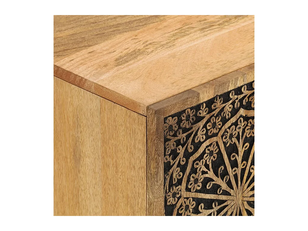 Móvel de TV 105x33x46 cm madeira de mangueira maciça