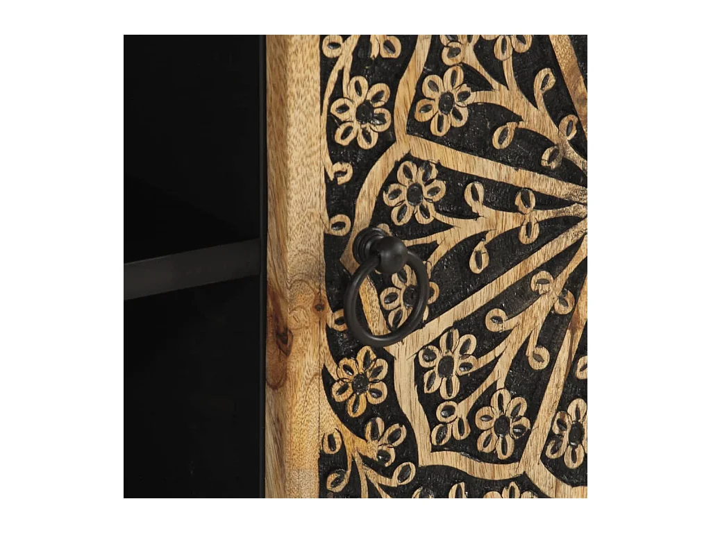 Móvel de TV 105x33x46 cm madeira de mangueira maciça