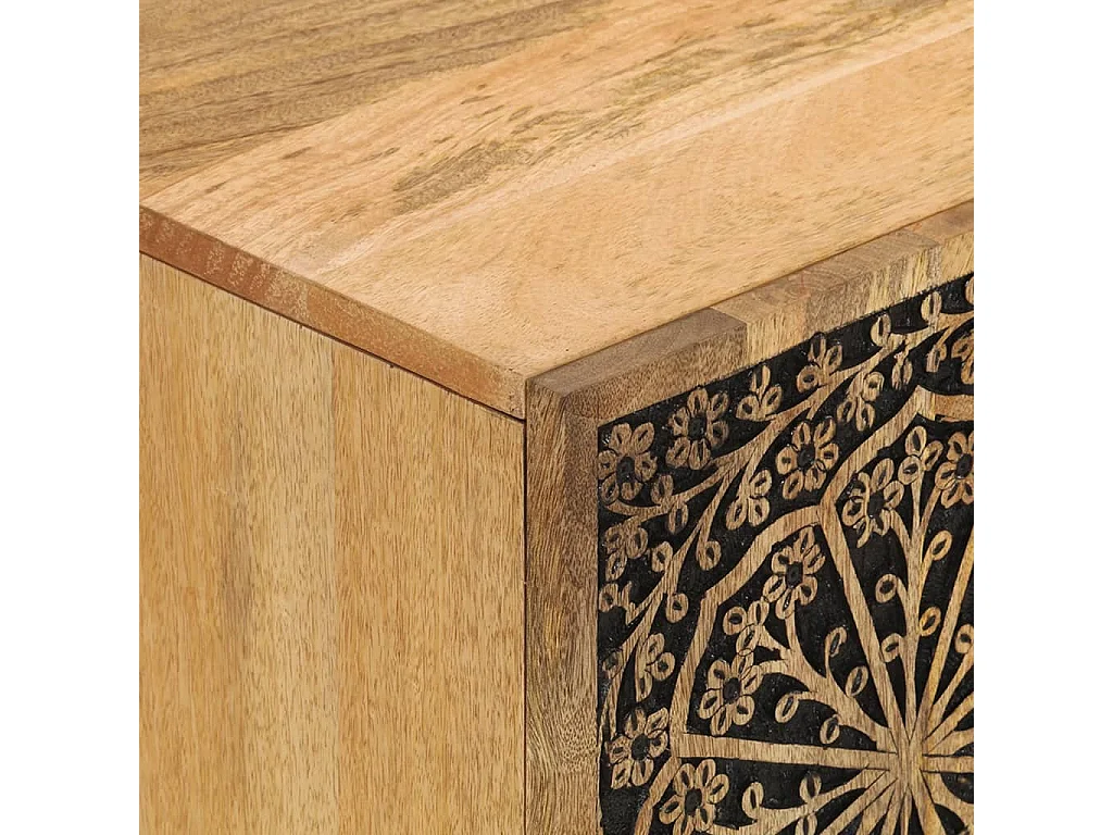 Meuble TV 105x33x46 cm Bois massif de manguier