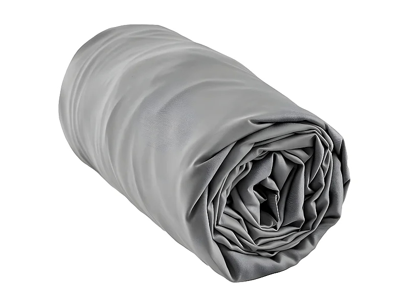 DALIA - Drap Housse 140x190cm 100 % Viscose de Bambou Granit