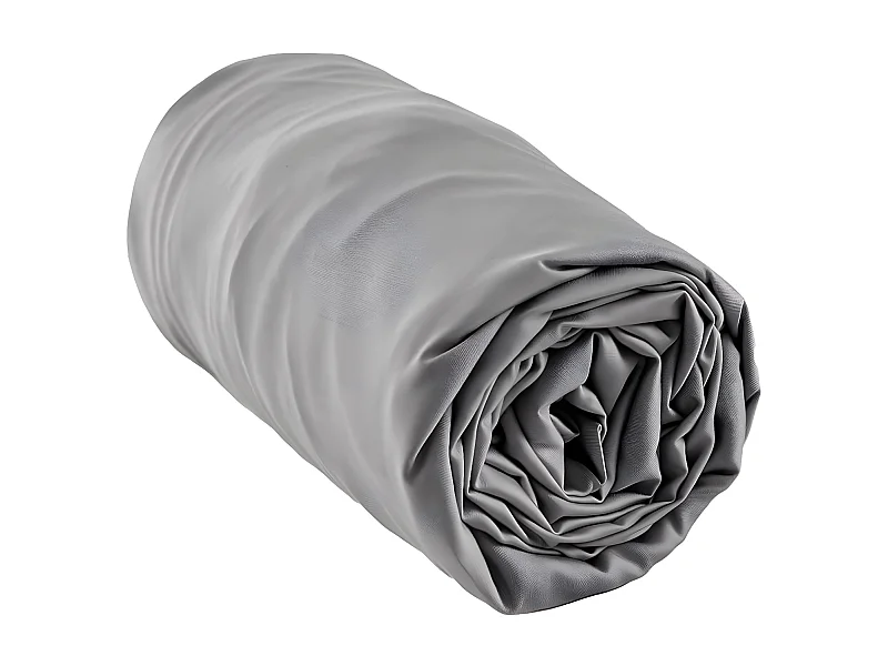 DALIA - Drap Housse 180x200cm 100 % Viscose de Bambou Granit