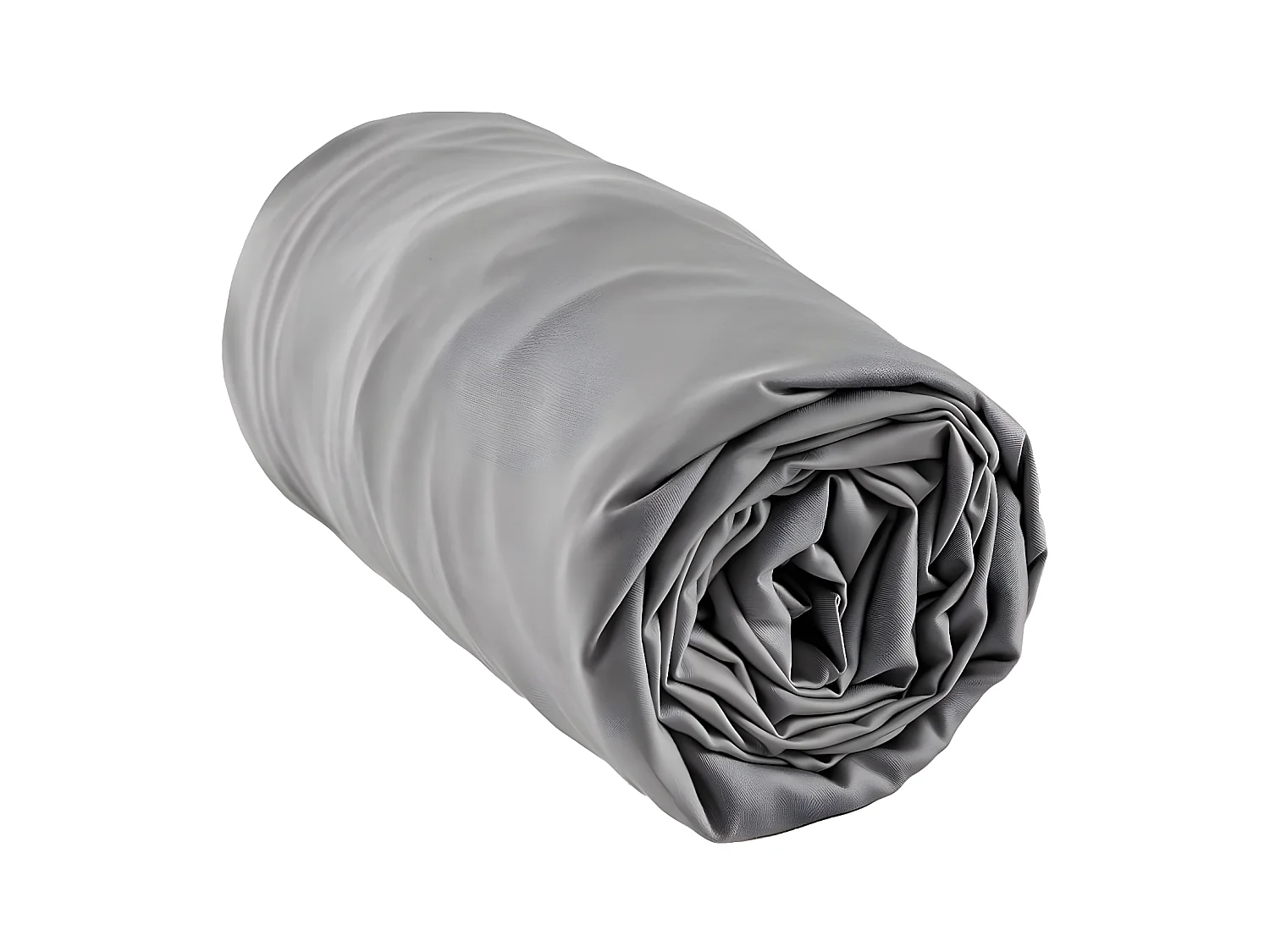 DALIA - Drap Housse 180x200cm 100 % Viscose de Bambou Granit