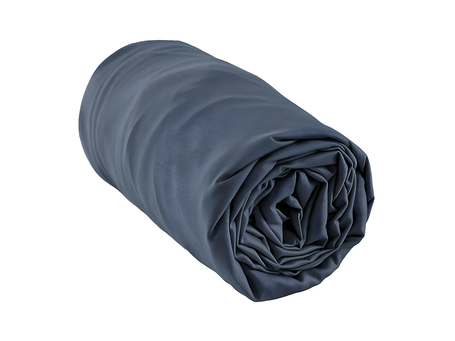 DALIA - Drap Housse 140x190cm 100 % Viscose de Bambou Bleu nuit