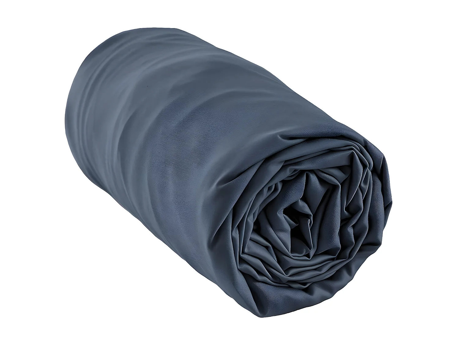 DALIA - Drap Housse 140x190cm 100 % Viscose de Bambou Bleu nuit