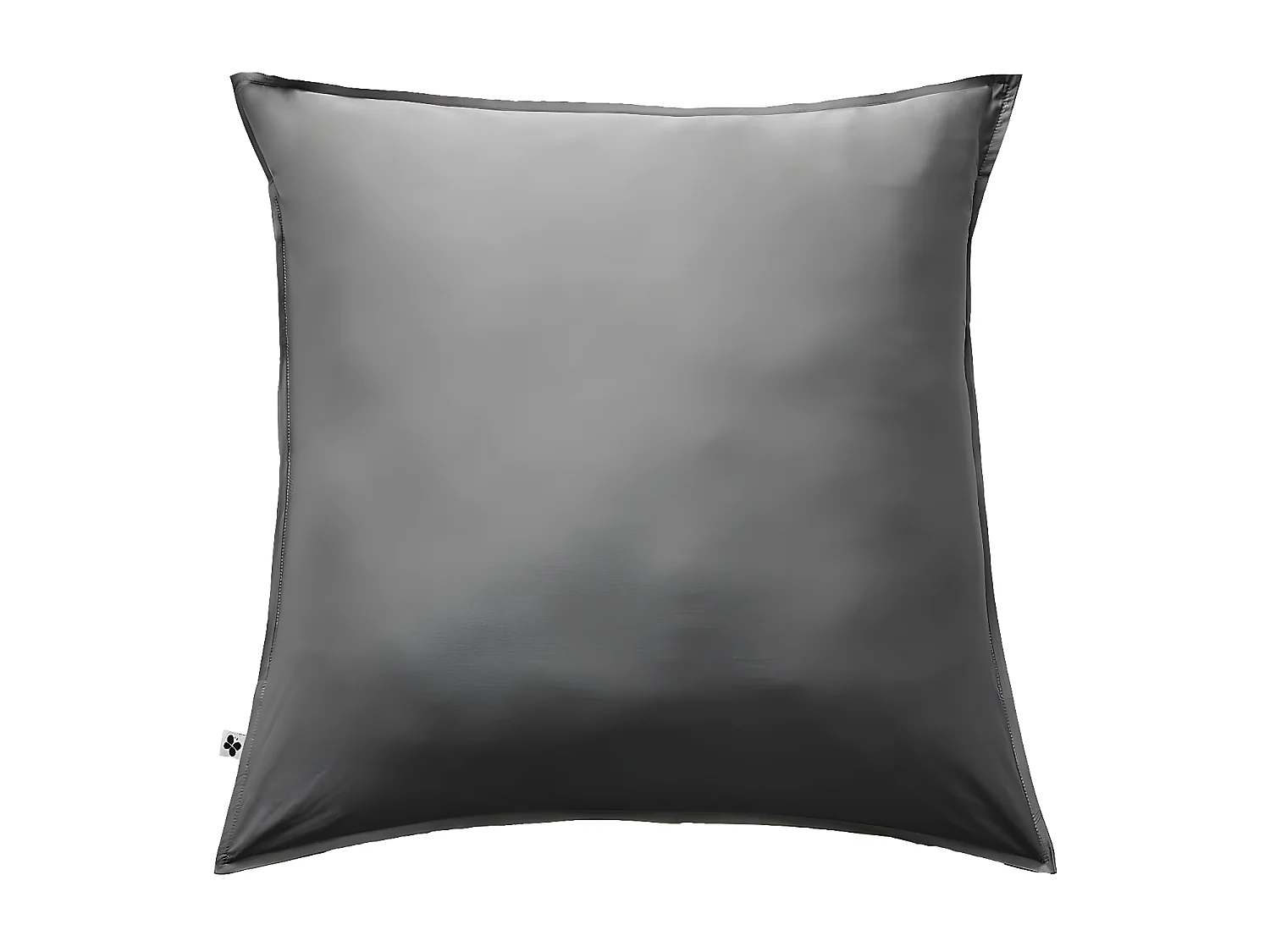 DALIA - Taie d'Oreiller 63x63cm 100 % Viscose de Bambou Granit