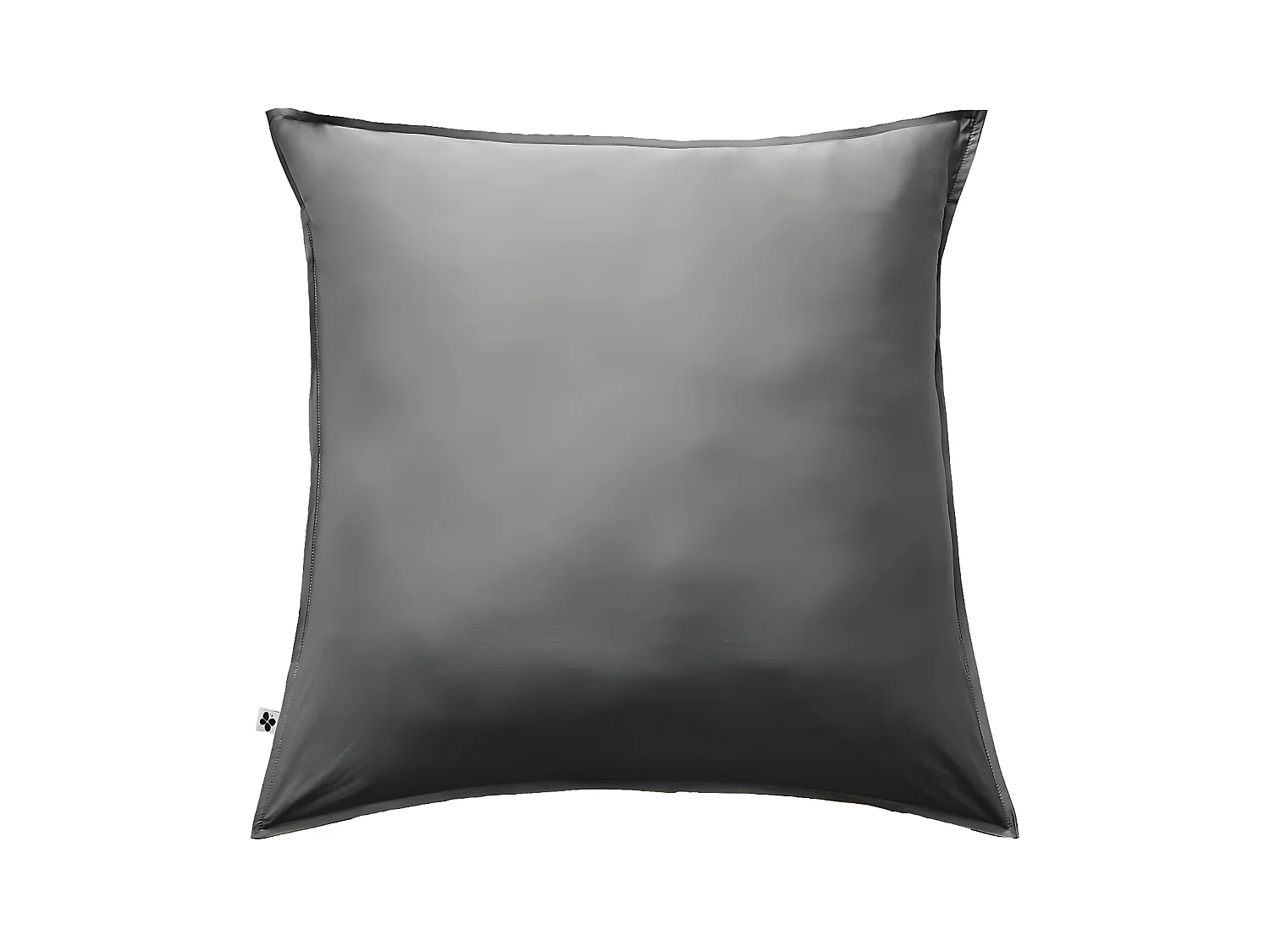 DALIA - Taie d'Oreiller 63x63cm 100 % Viscose de Bambou Granit