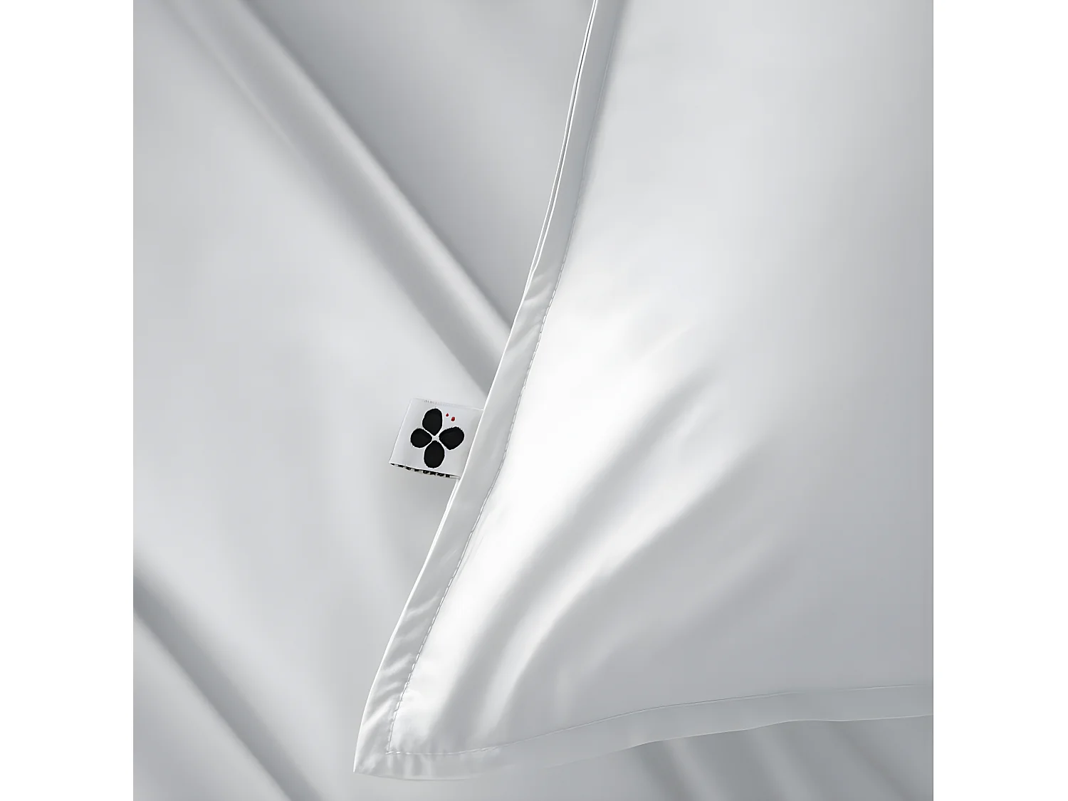 DALIA - Taie d'Oreiller 50x70cm 100 % Viscose de Bambou Chantilly