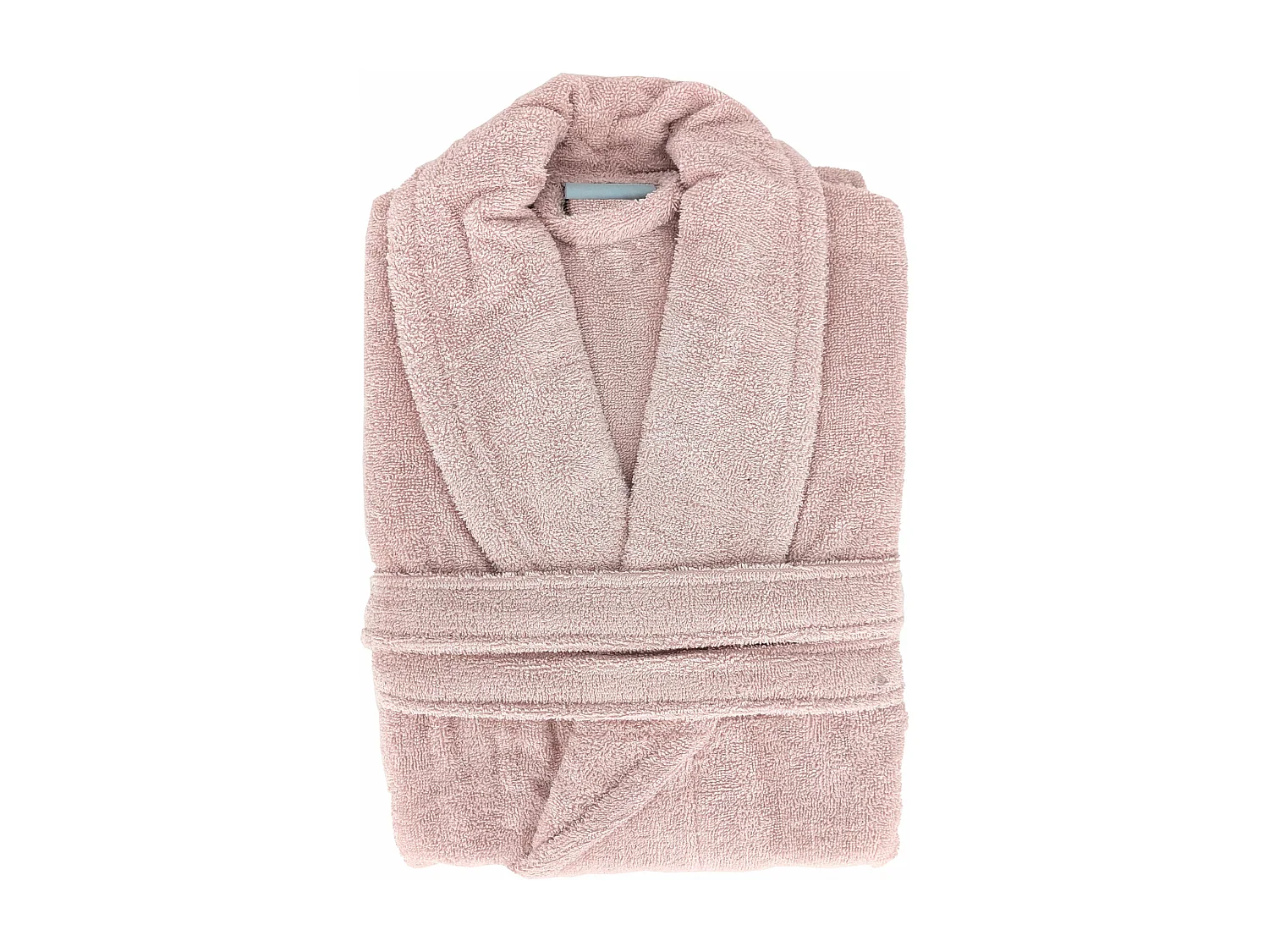 Peignoir col châle NAIA éponge coton taille L rose