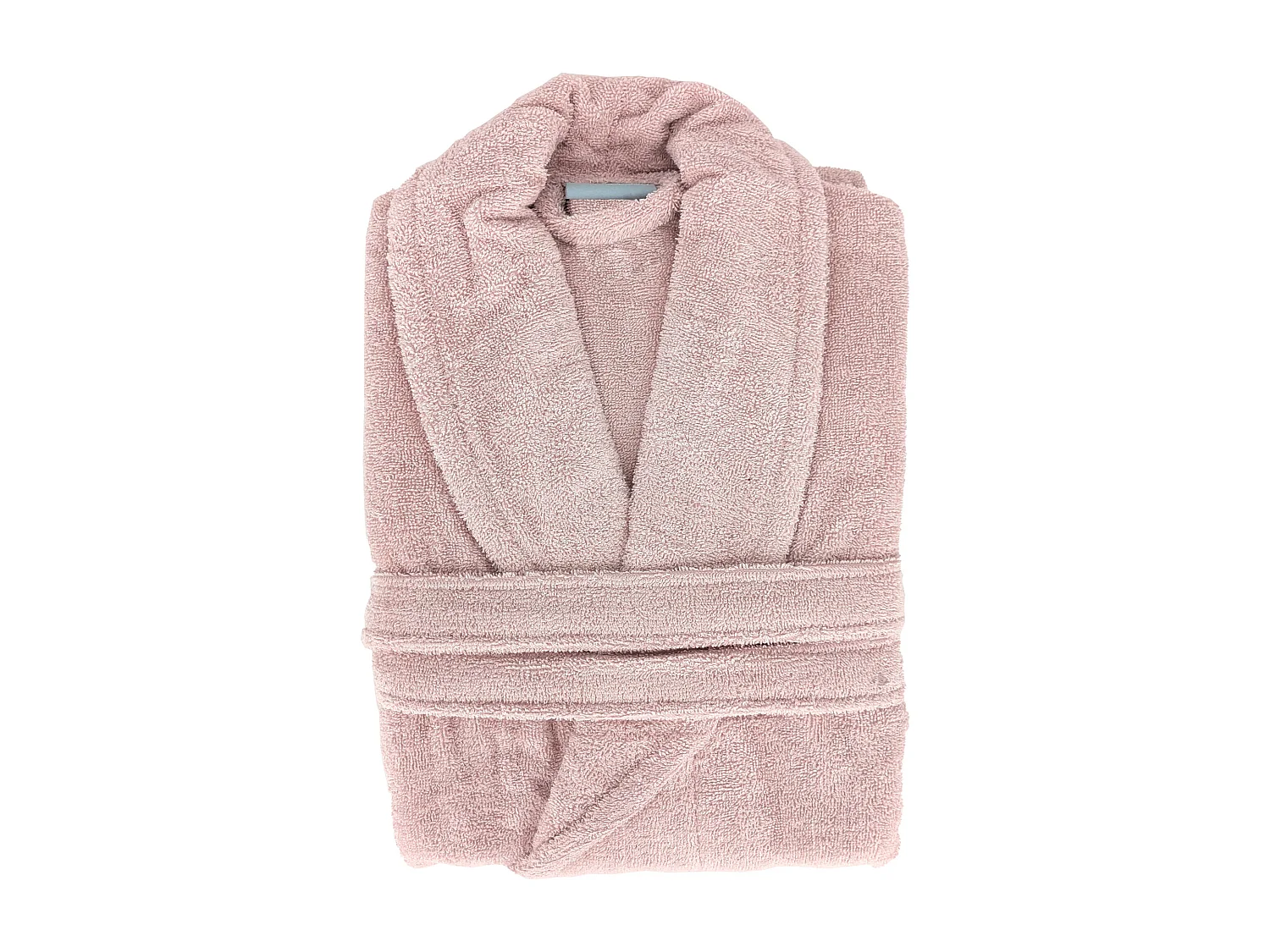 Peignoir col châle NAIA éponge coton taille L rose