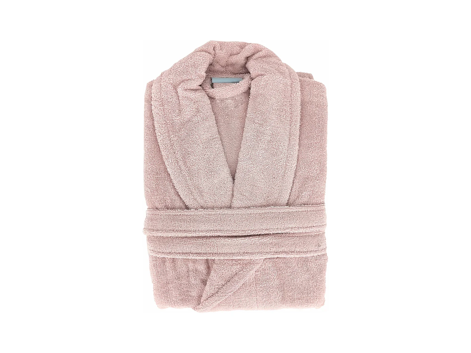 Peignoir col châle NAIA éponge coton taille L rose