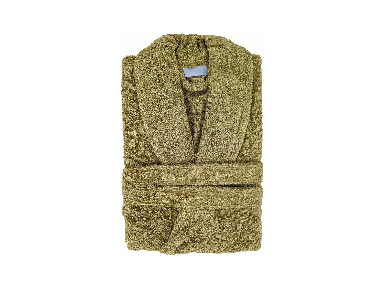 Peignoir col châle NAIA éponge coton taille L vert jasmin