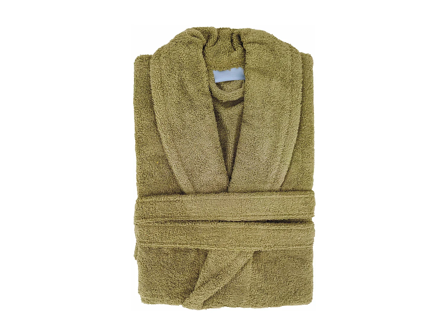 Peignoir col châle NAIA éponge coton taille L vert jasmin