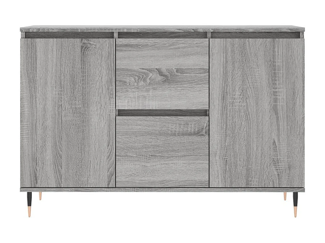 Buffet sonoma gris 101,5x35x70 cm bois d'ingénierie