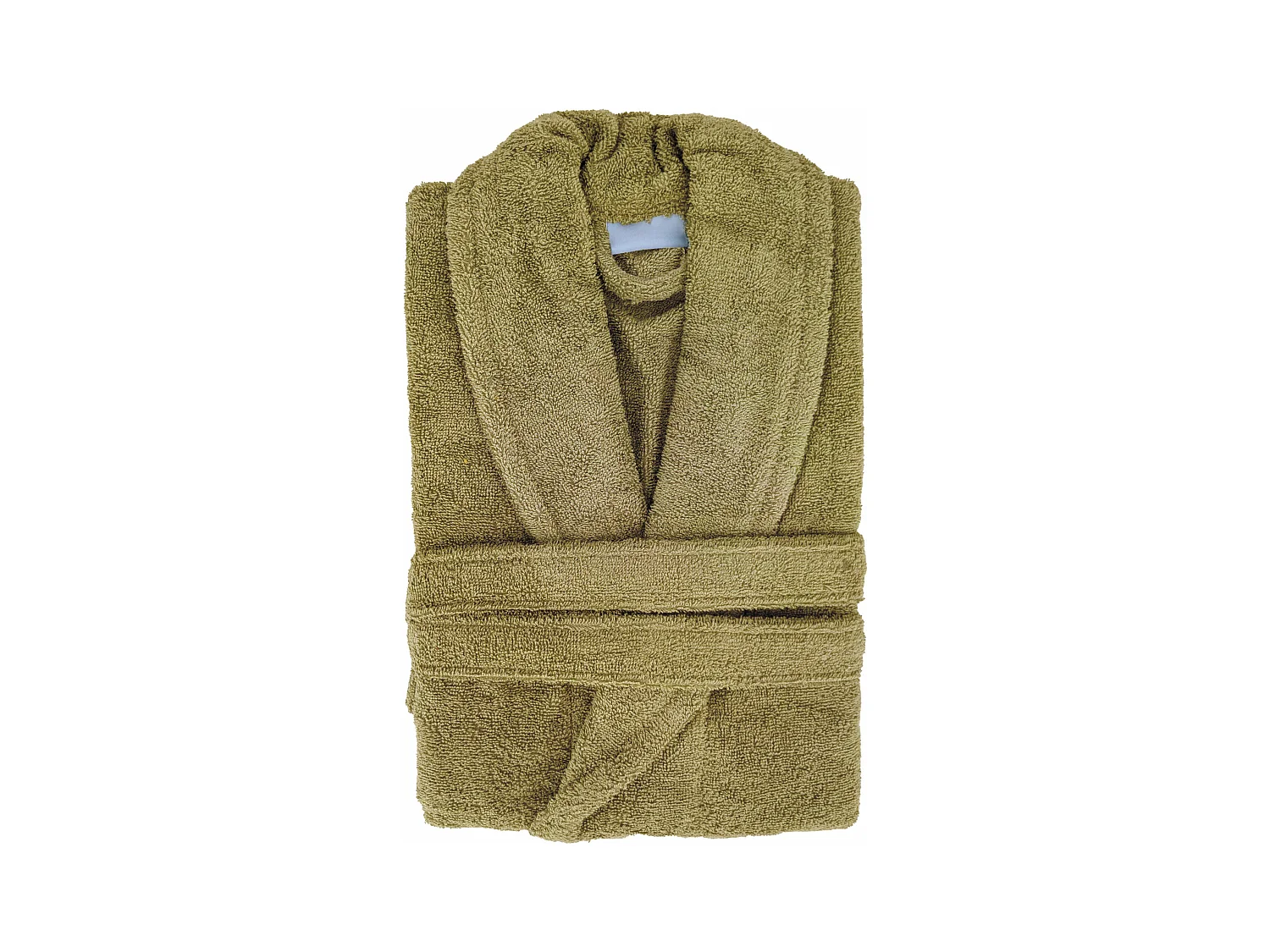 Peignoir col châle NAIA éponge coton taille S vert jasmin