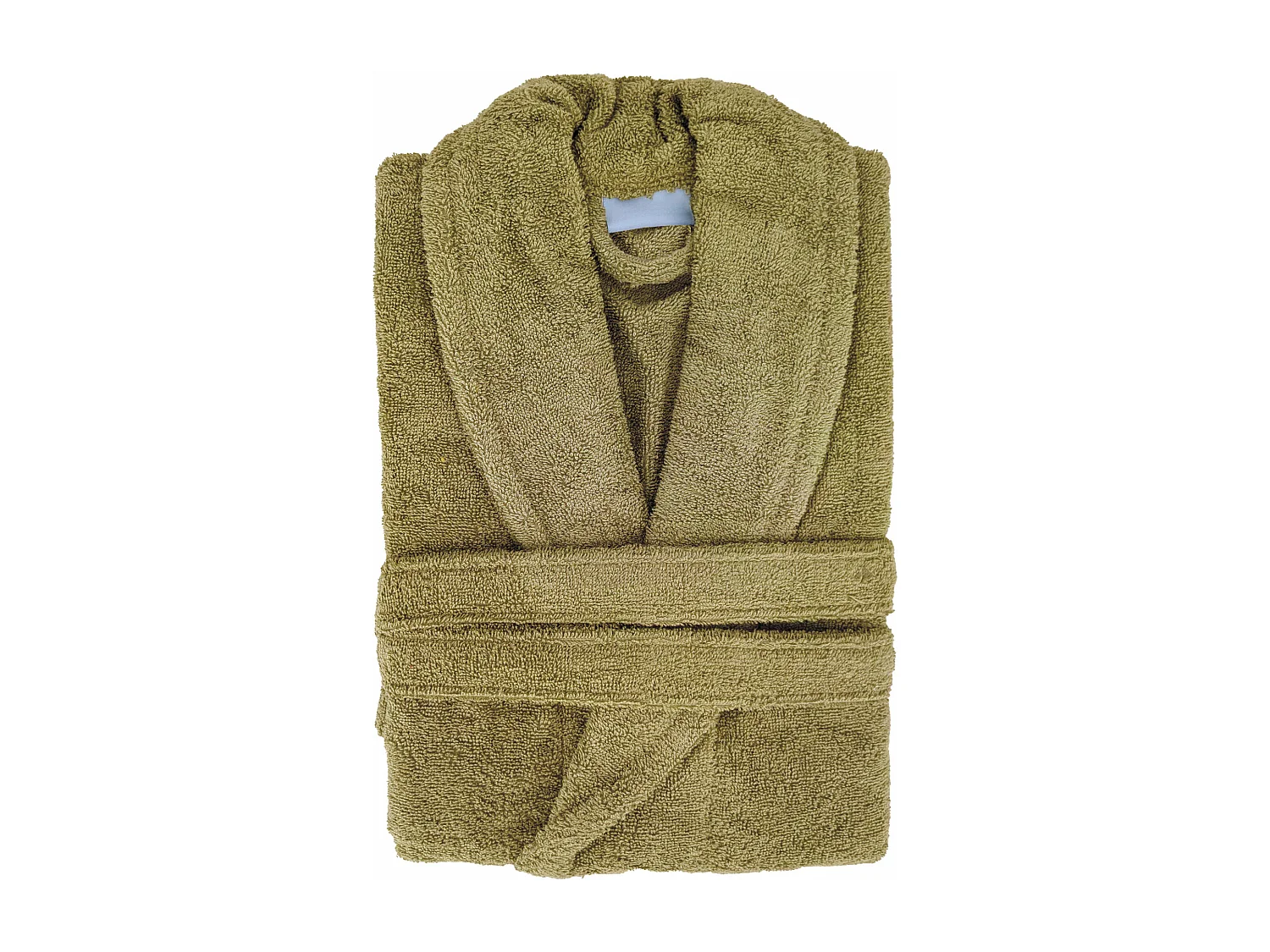 Peignoir col châle NAIA éponge coton taille XL vert jasmin