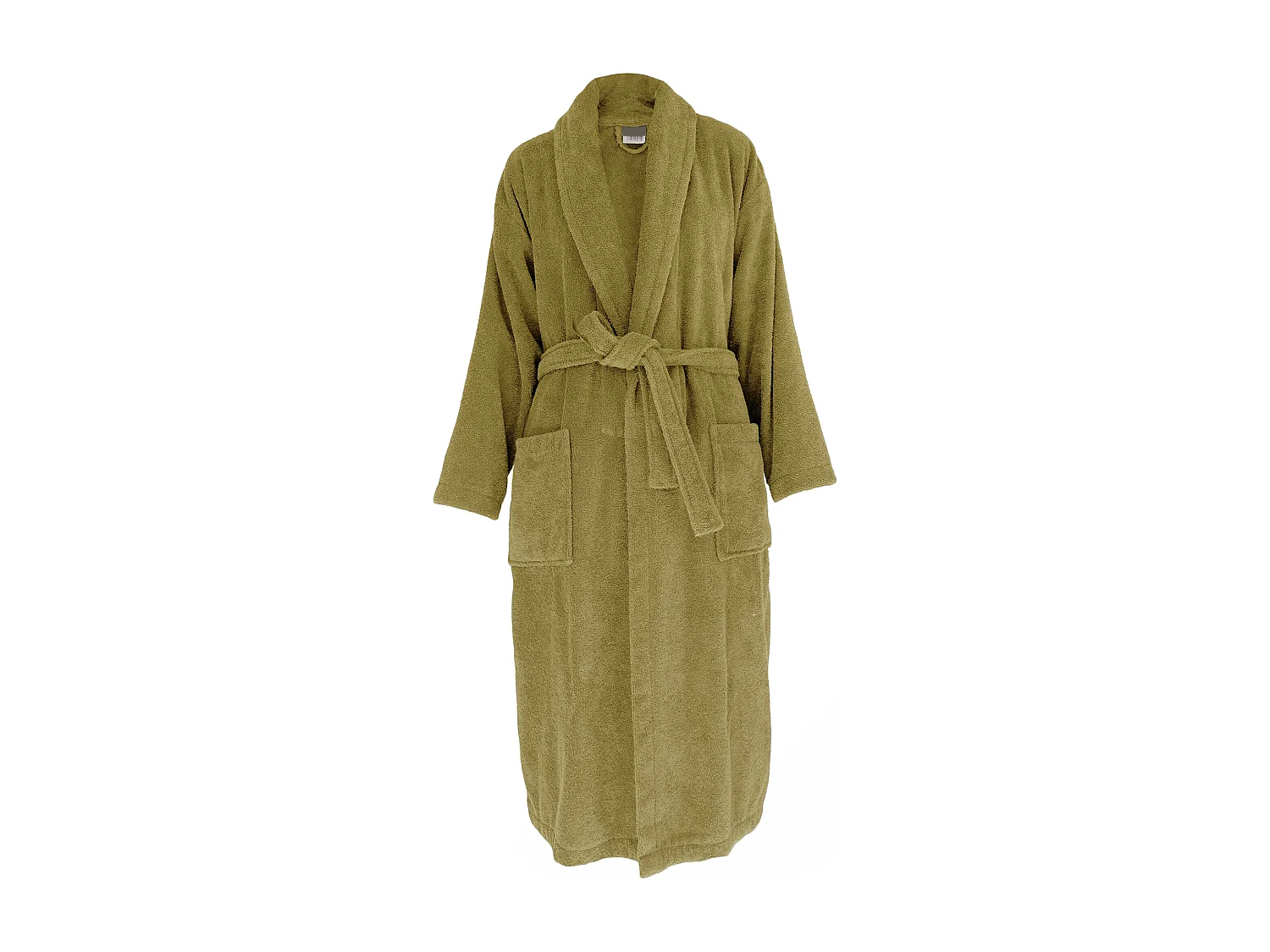 Peignoir col châle NAIA éponge coton taille XL vert jasmin