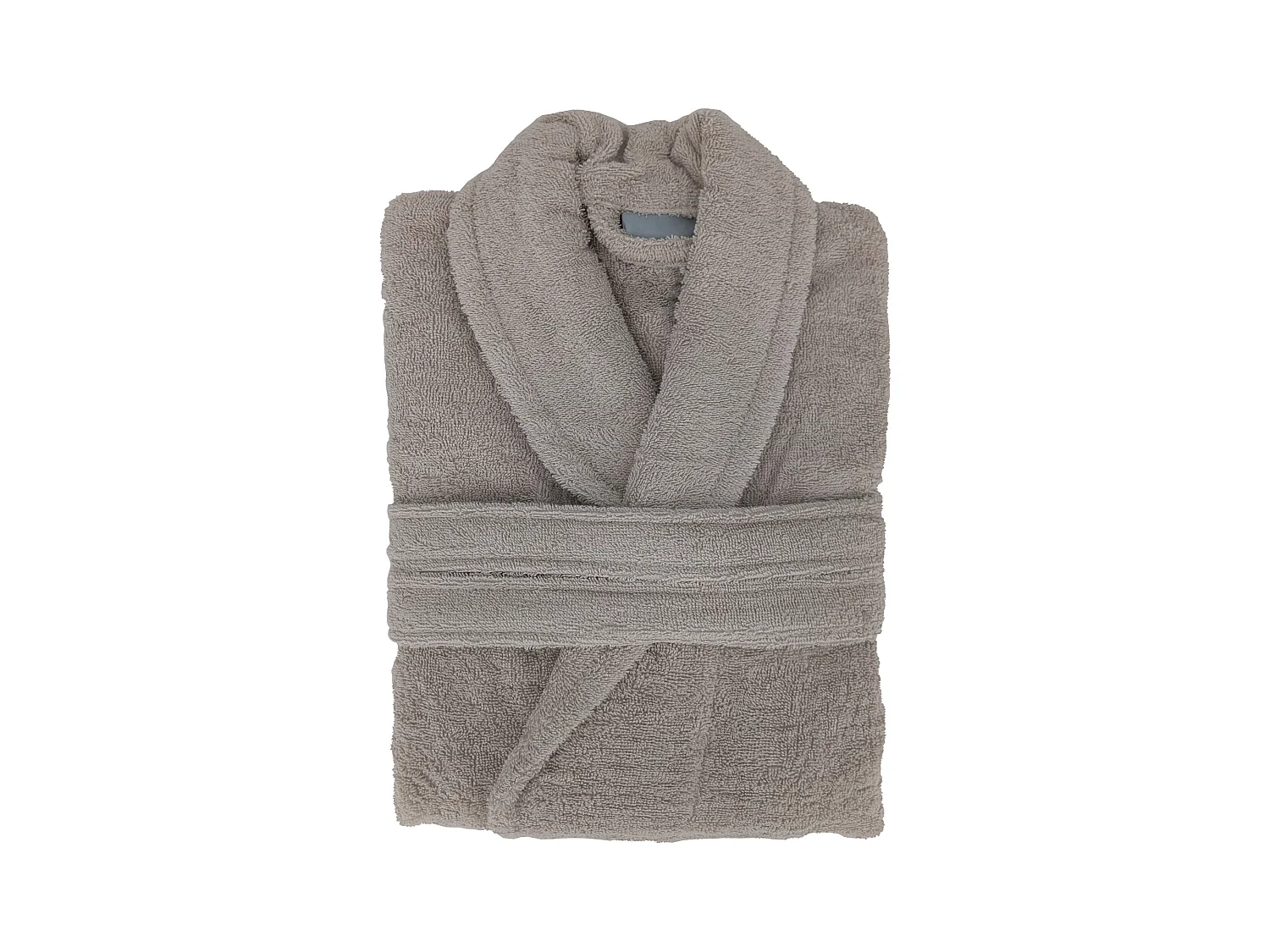 Peignoir col châle NAIA éponge coton taille M beige lin