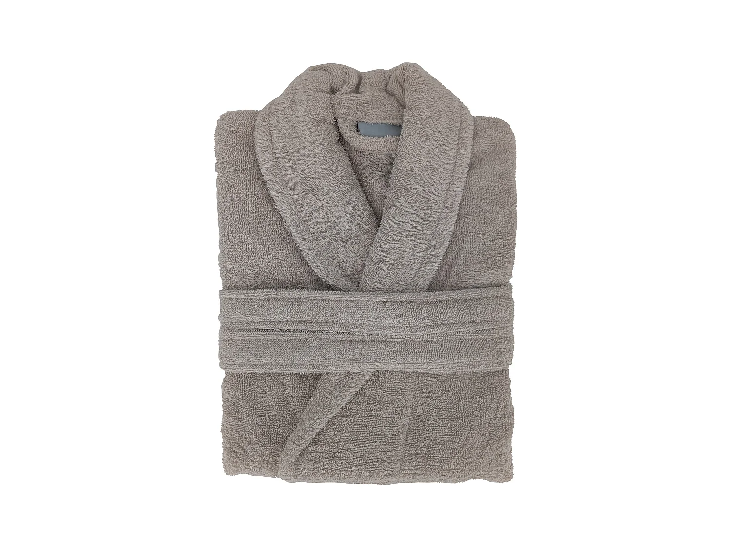 Peignoir col châle NAIA éponge coton taille XXL beige lin