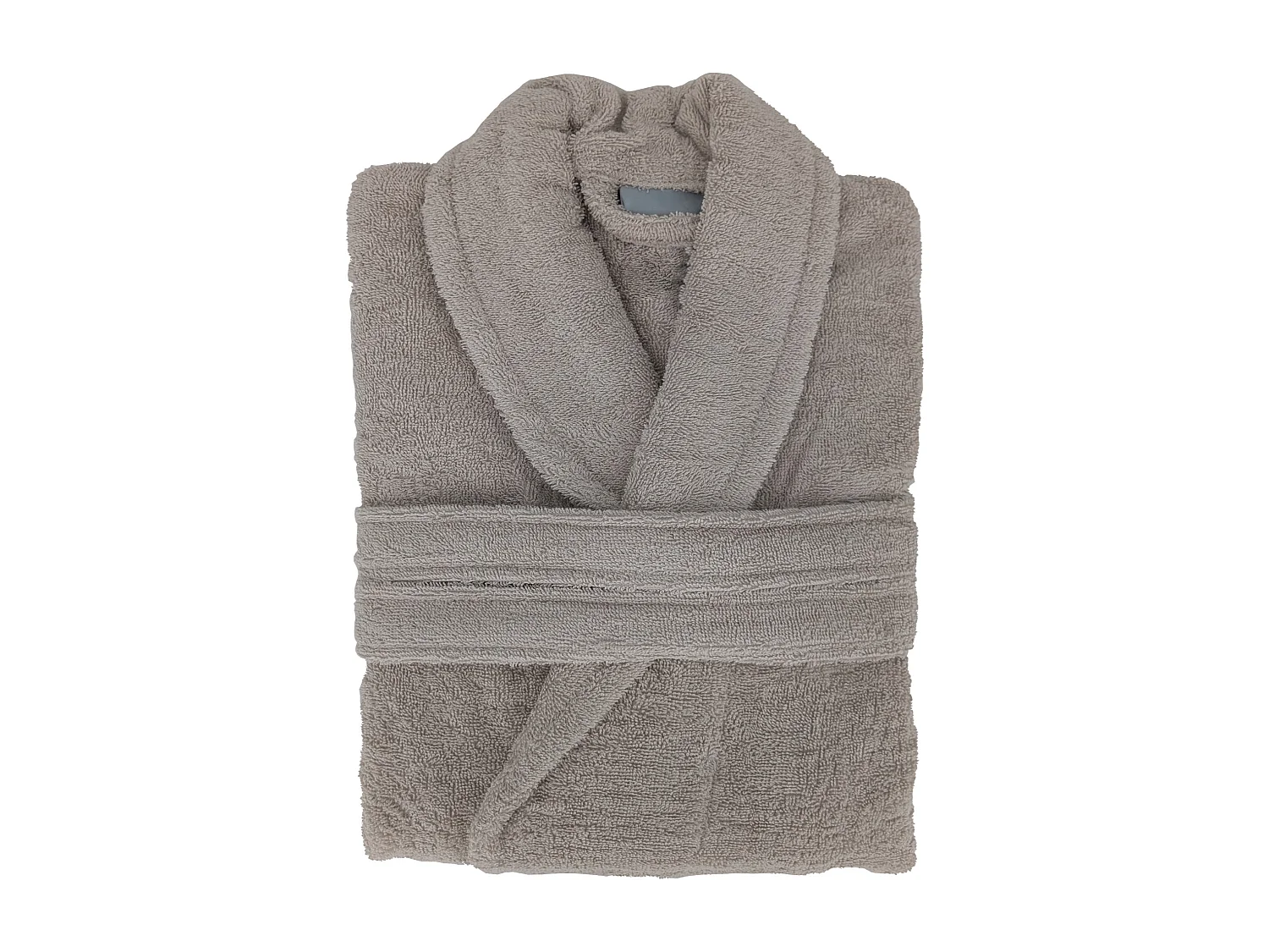 Peignoir col châle NAIA éponge coton taille XXL beige lin