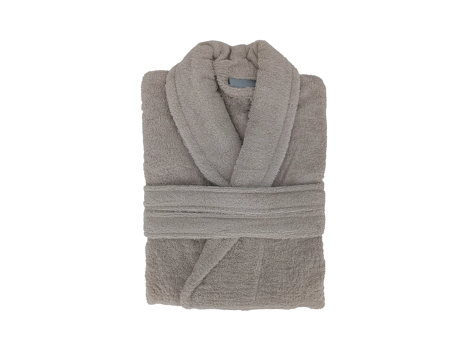 Peignoir col châle NAIA éponge coton taille S beige lin