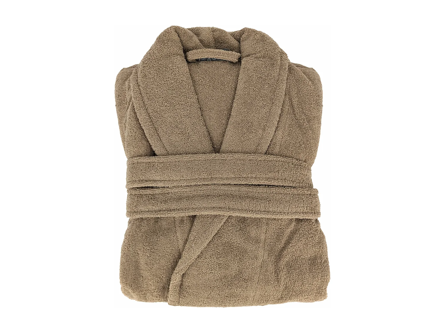 Peignoir col châle NAIA éponge coton taille M marron camel