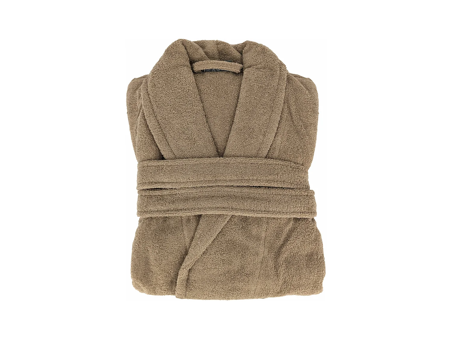 Peignoir col châle NAIA éponge coton taille M marron camel