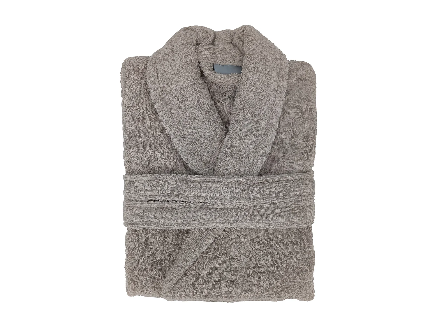 Peignoir col châle NAIA éponge coton taille XL beige lin