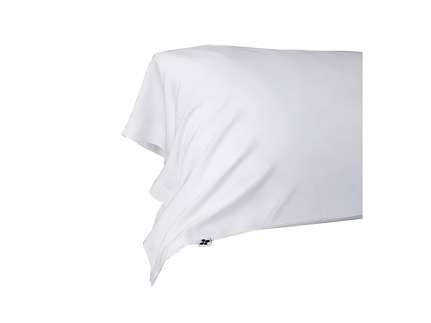 DALIA - Taie de Traversin 43x185cm 100 % Viscose de Bambou Chantilly