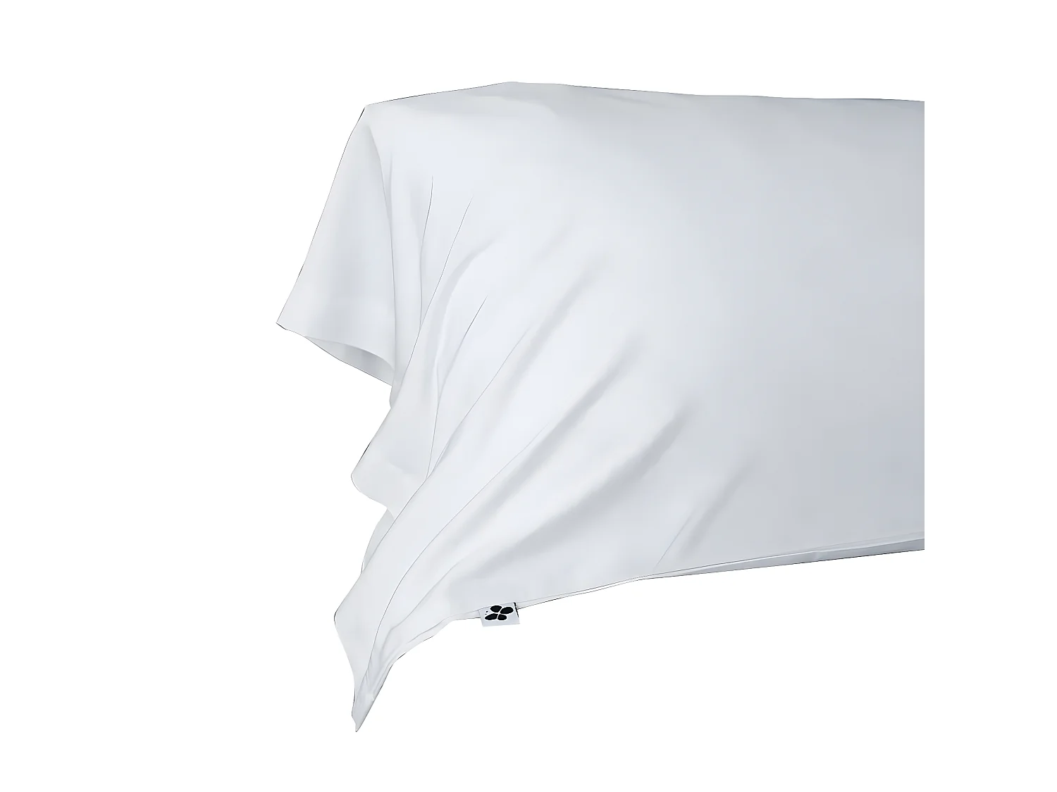 DALIA - Taie de Traversin 43x185cm 100 % Viscose de Bambou Chantilly