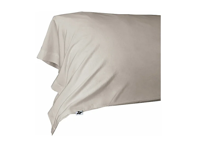 DALIA - Taie de Traversin 43x185cm 100 % Viscose de Bambou Pampa