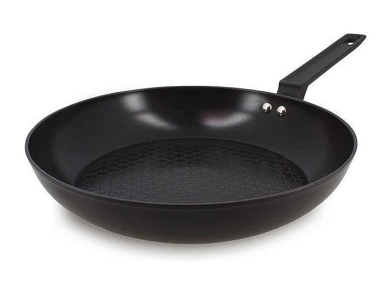 Menastyl - Poele First 28cm En Aluminium Noir Induction