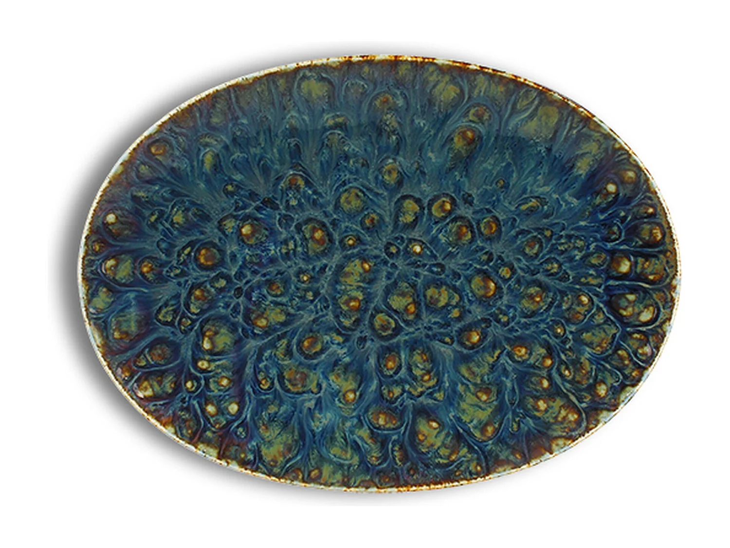 Ogo Living - Lot 6 Plats Ovales Venus 24x17cm En Porcelaine