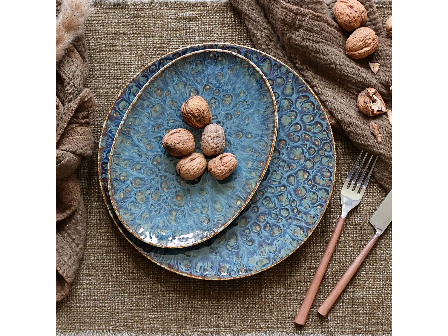 Ogo Living - Lot 6 Plats Ovales Venus 24x17cm En Porcelaine