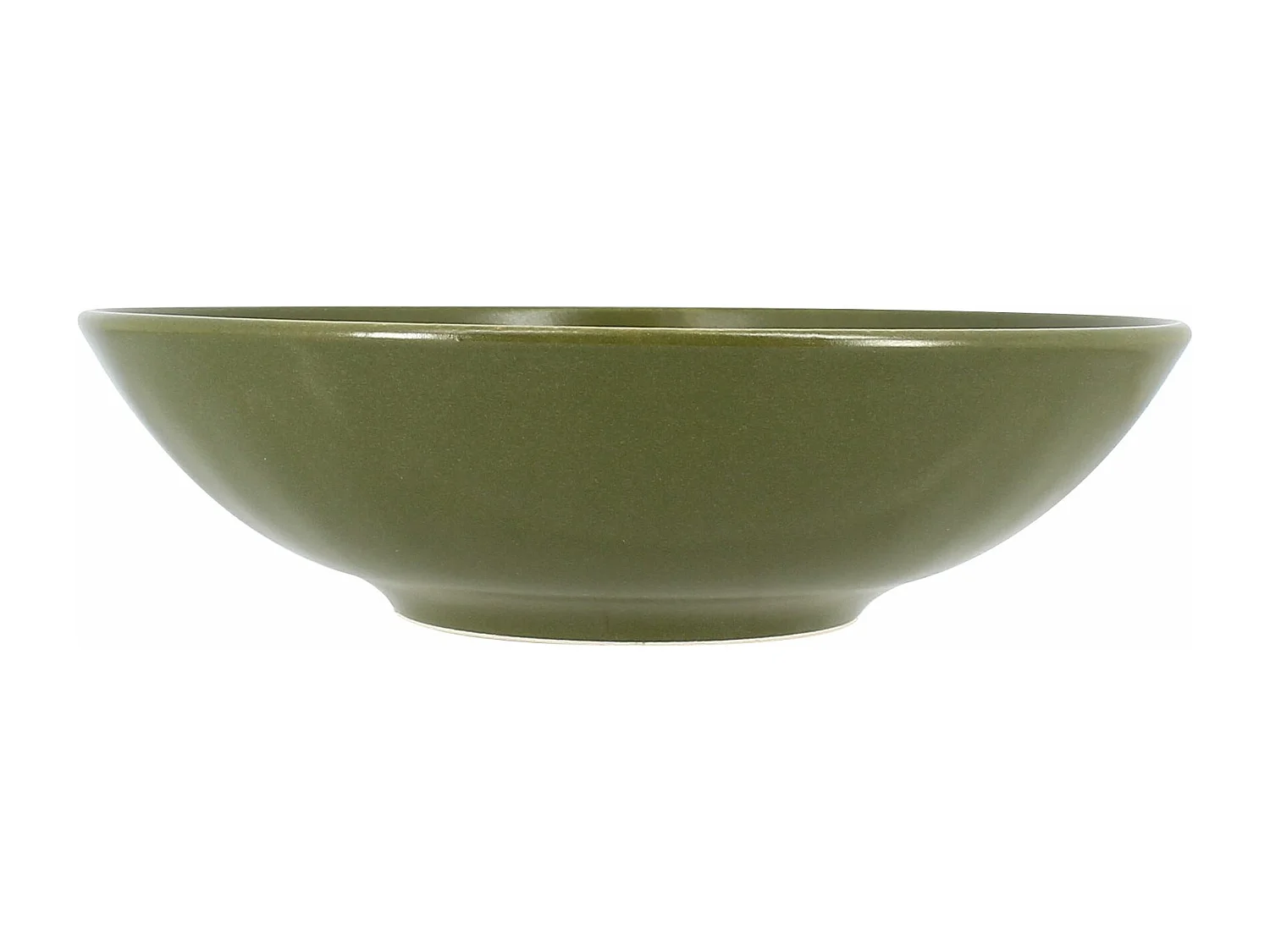 Novastyl - Lot 6 Assiettes Creuses Bistrot 22cm En Faience Kaki