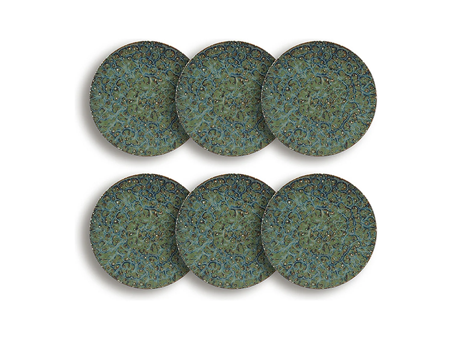 Ogo Living - Lot 6 Assiettes Plates Venus 27cm En Porcelaine