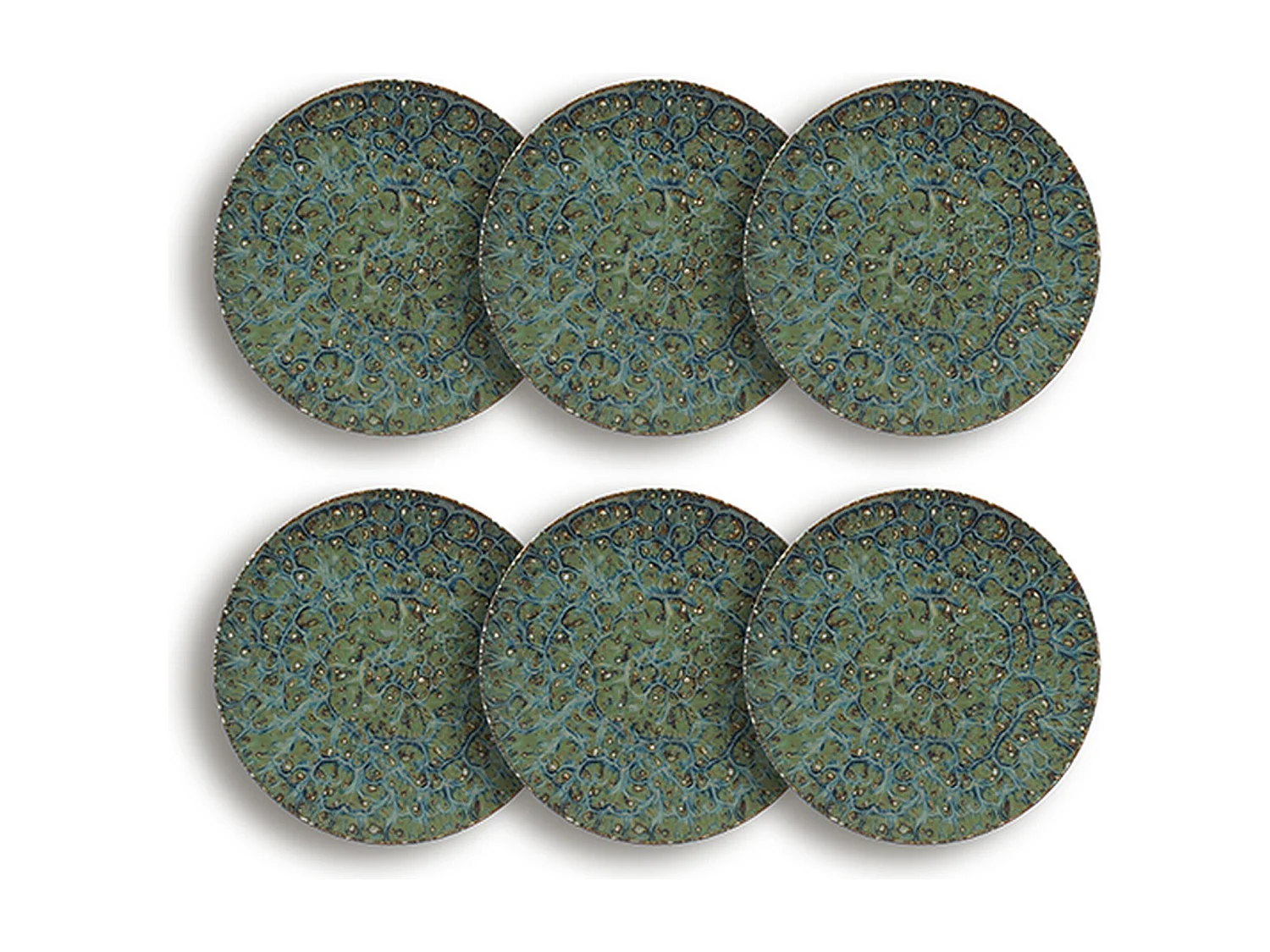 Ogo Living - Lot 6 Assiettes Plates Venus 27cm En Porcelaine