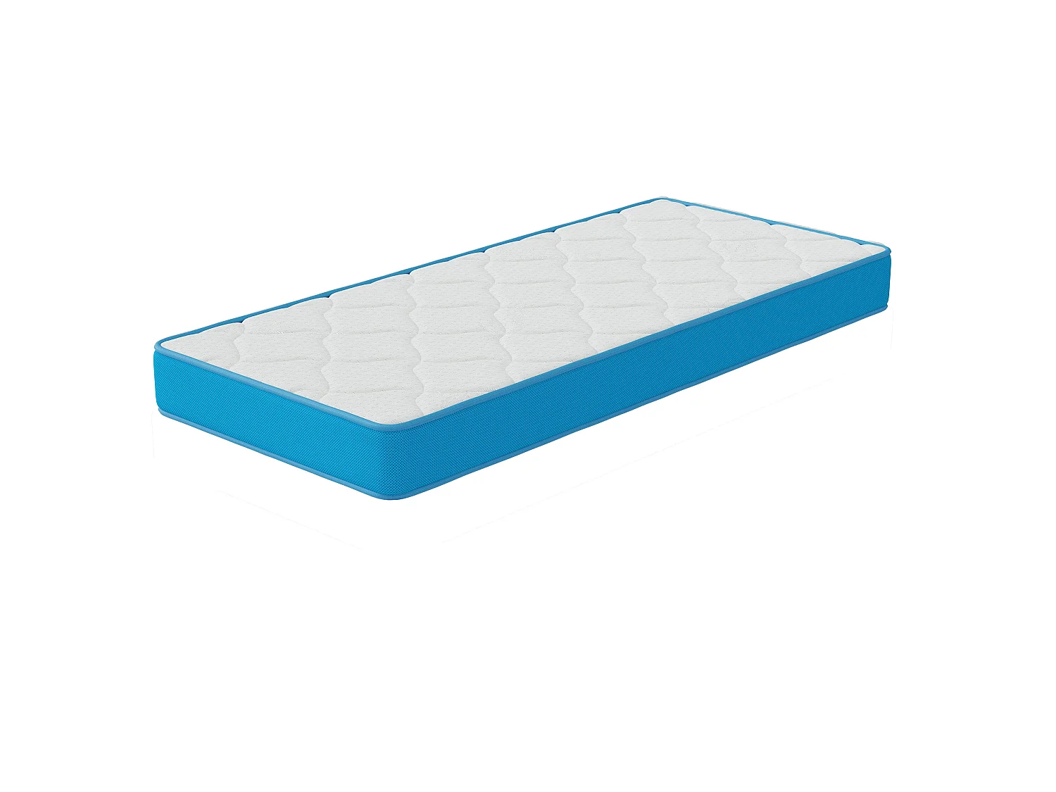 Matelas Fresh memory 90x190 cm Hauteur 15 cm Mousse à Mémoire de Forme polyuréthane haute résilience Soutien équilibré
